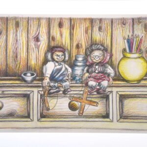 A3 Fine Art Print - Puppets Couple